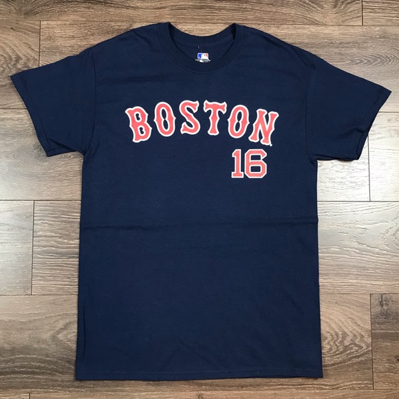 MLB Genuine Merchandise Men’s Boston Red Sox Andrew Benintendi Baseball T-Shirt - Picture 1 of 7